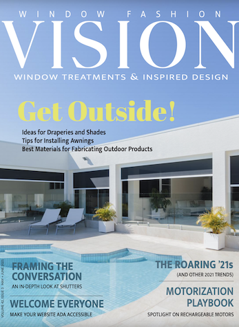 2021 TRENDS: Customization, Technology, Eco and Wellness, Window Fashion Vision Magazine, May/June 2021